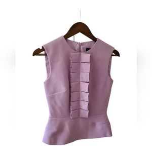 Sandra Angelozzi lilac peplum top size30/usa size 0